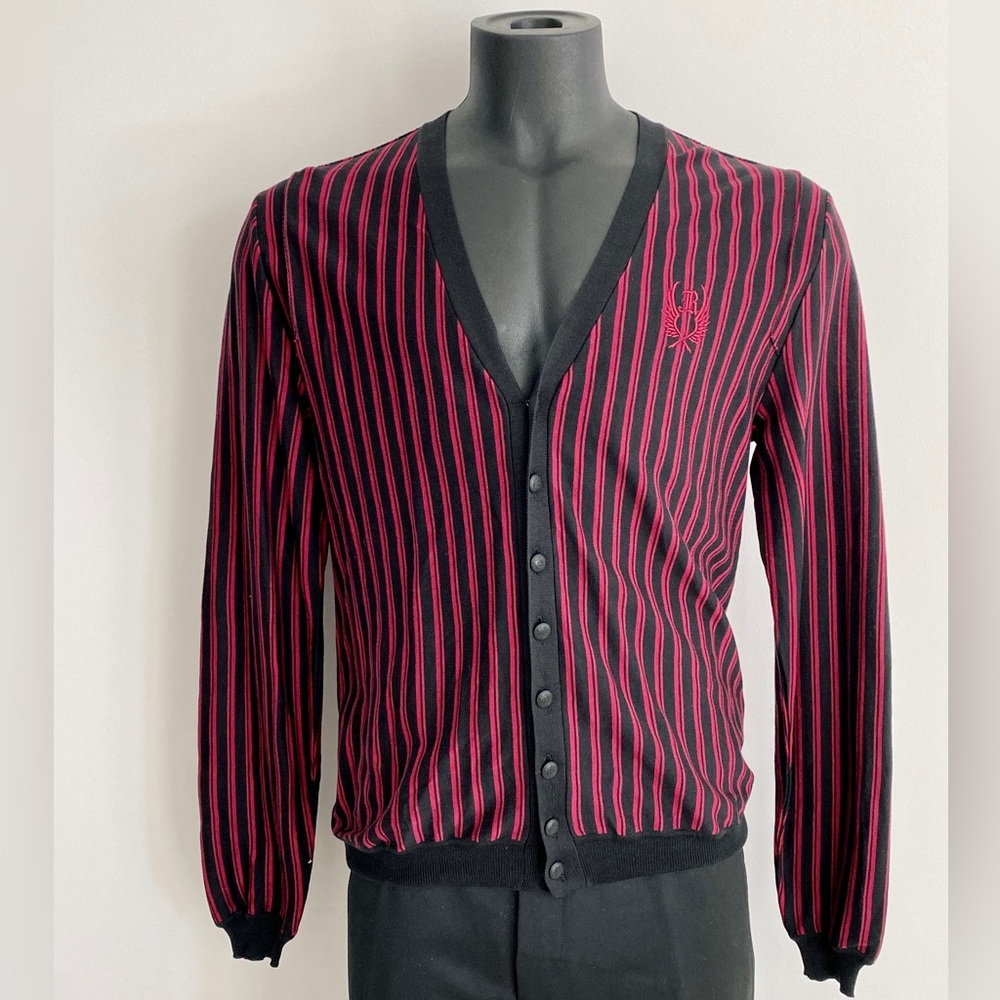 John Richmond Striped Cardigan